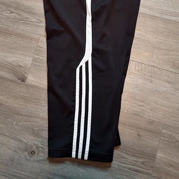 Excellent Used Condition Men's Adidas 3 Stripe Athletic Pant Black Size Medium - Picture 14 of 15